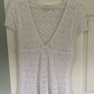 White Crochet Top